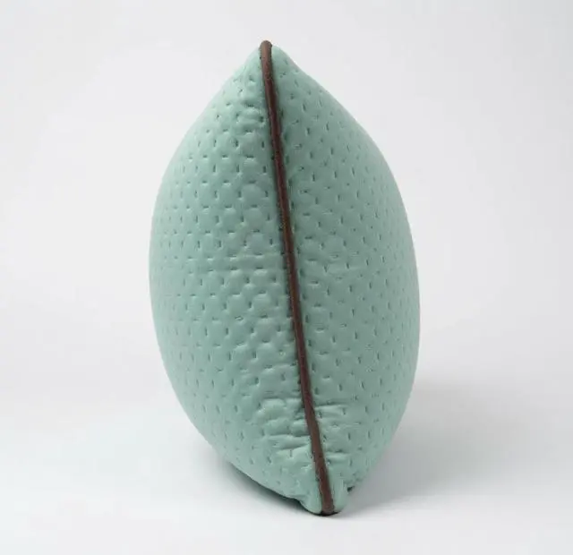 Alt view image 3 of 4 - SobaMakura Buckwheat Pillow - The Original Buckwheat Pillow - Seafoam Green