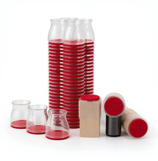 Alt view image 3 of 3 - Ruby Sliders Chair Floor Protectors - SMALL - 48 Count (6 Packs of 8)