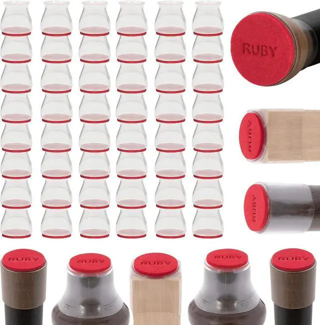 Alt view image 2 of 3 - Ruby Sliders Chair Floor Protectors - SMALL - 48 Count (6 Packs of 8)