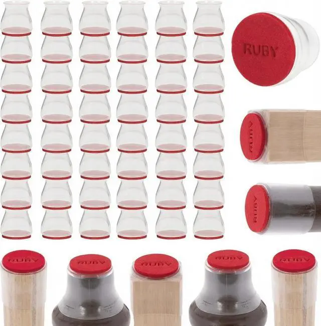 Main image of Ruby Sliders Chair Floor Protectors - SMALL - 48 Count (6 Packs of 8)