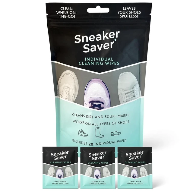 Main image of Sneaker Saver Shoe Dual Sided Cleaning Wipes - 20 Count
