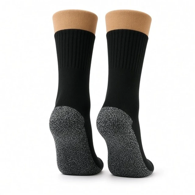 Alt view image 4 of 5 - 35 Below Aluminized Fiber Socks 2-Pack Black S/M