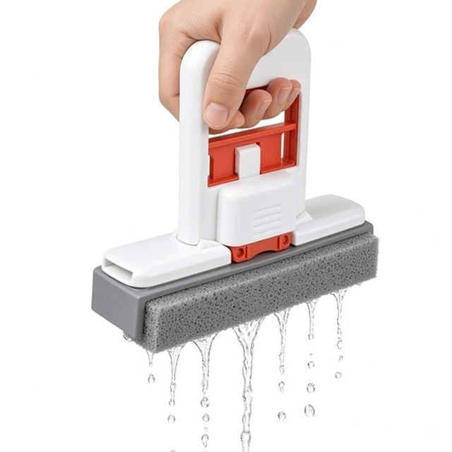 Alt view image 3 of 5 - TOTAL Vision Foldable Desktop Squeegee Mop 2-Pack