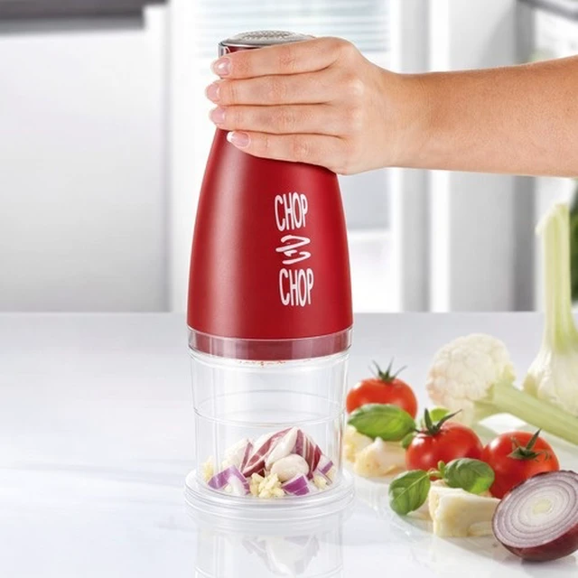 Alt view image 5 of 5 - Hand Press Vegetable, Herb and Nut Chopper Assorted Colors