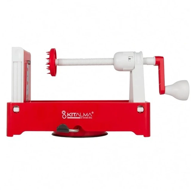 Alt view image 2 of 5 - Kitalma Tabletop Vegetable Spiralizer with Bonus Whisk Tong