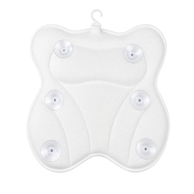 Alt view image 2 of 5 - Hawbath Ultra-Soft Bath Pillow Neck and Back Support with 6 Suction Cups