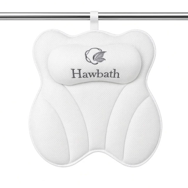 Alt view image 4 of 5 - Hawbath Ultra-Soft Bath Pillow Neck and Back Support with 6 Suction Cups