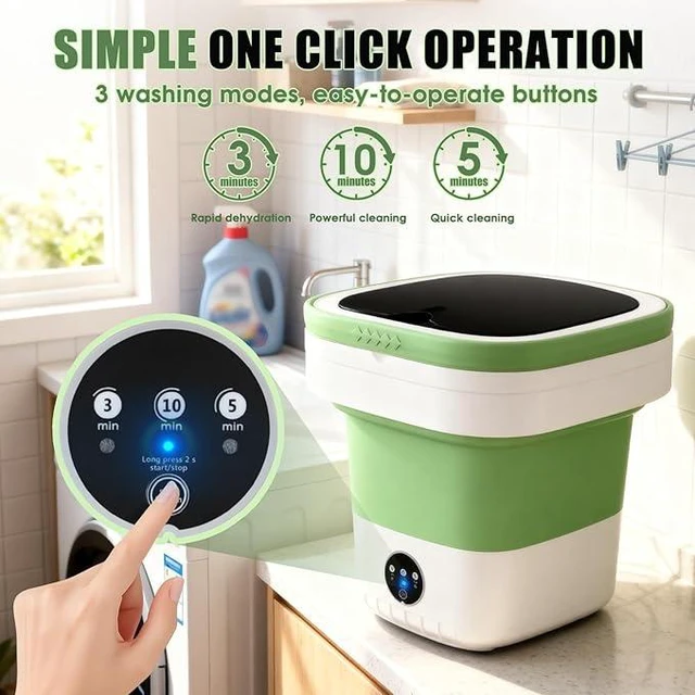 Alt view image 3 of 7 - Mini Washing Machine