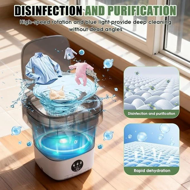 Alt view image 6 of 7 - Mini Washing Machine