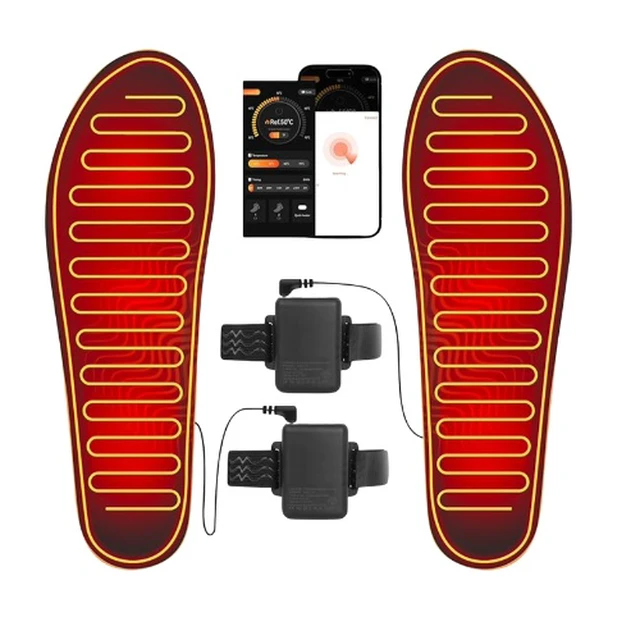Alt view image 2 of 7 - Heated Insoles App Controlled 5000mAh Rechargeable, Unisex