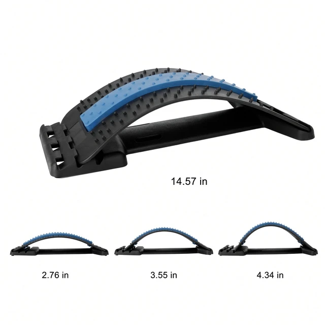 Alt view image 2 of 4 - Waist Relax Mate Back Stretching Mat Lumbar Support Massager