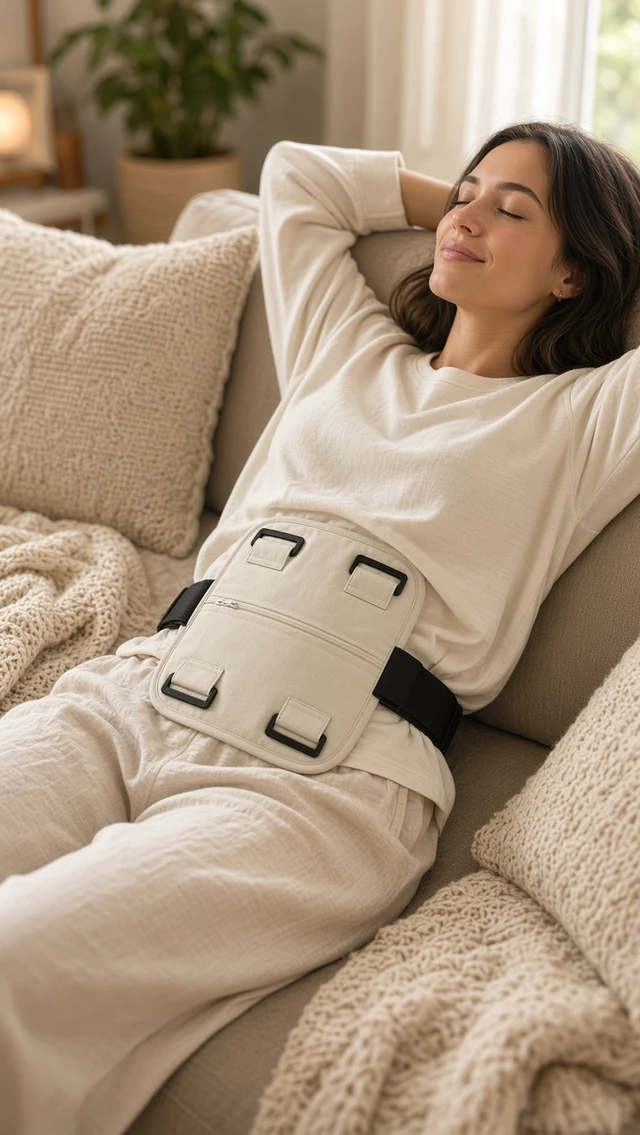 Alt view image 5 of 5 - Castor Oil Pack Wrap Kit for Menstrual Cramp Comfort