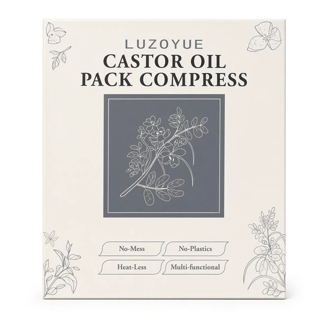 Main image of Castor Oil Pack Wrap Kit for Menstrual Cramp Comfort