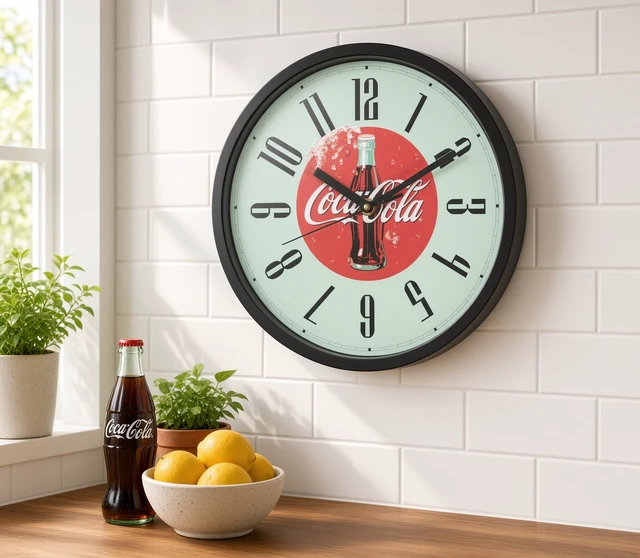 Alt view image 4 of 4 - Coca Cola 10" Analog Wall Clock