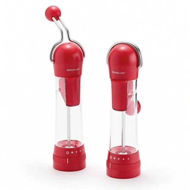 Alt view image 5 of 5 - KOCHBLUME Set of 2 Ratchet Grinders Ceramic - RED