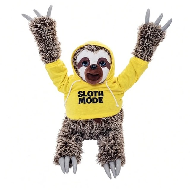 Alt view image 6 of 6 - Snax Sloth Plush Set ( Not Today, Sloth Mode and Wanna Hang Hoodies)