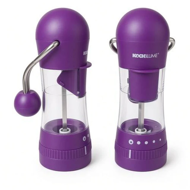 Main image of KOCHBLUME Set of 2 Ratchet Grinders Ceramic (PURPLE)