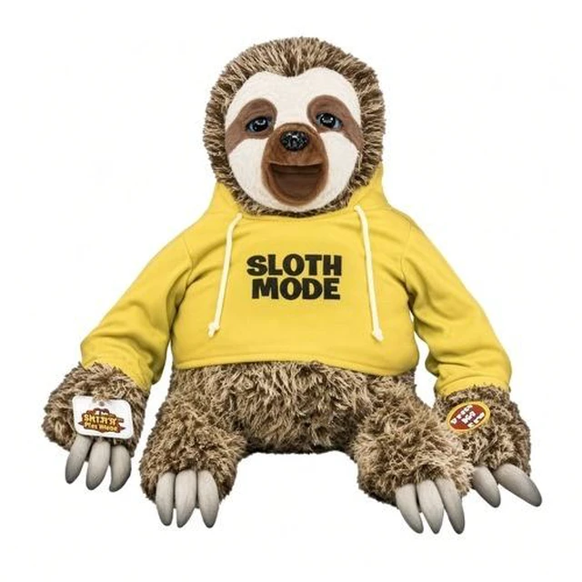Main image of Snax The Sloth Talking Plush Repeats You Slowly