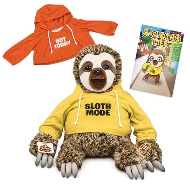 Alt view image 3 of 5 - Snax The Sloth Talking Plush Repeats You Slowly