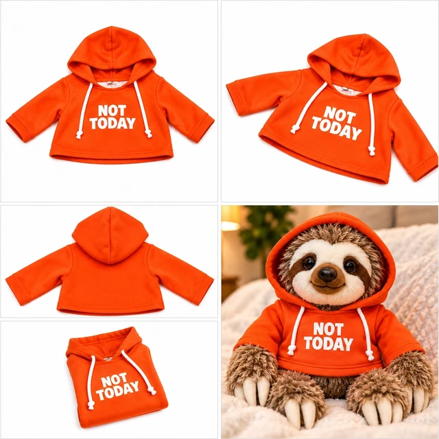 Alt view image 3 of 7 - Snax the Sloth Hoodie 3-Pack Wanna Hang, Not Today & Pillow Please