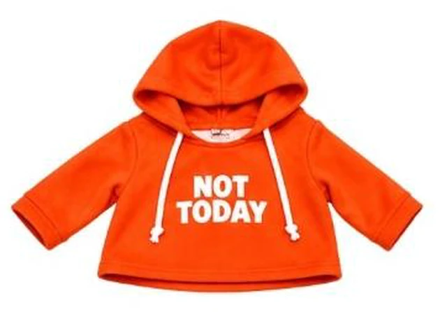 Main image of Snax the Sloth NOT TODAY Hoodie Red Hoodie for Plush Sloth