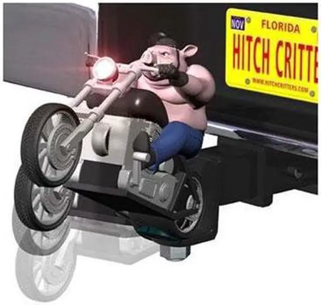 Main image of Hitch Critters Animated Ball Hitch Cover and Brake Light - Wheelie Hog