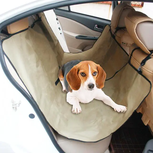 Main image of Premium Large Tan Pet Seat Cover for Auto Protection (EL-0138)