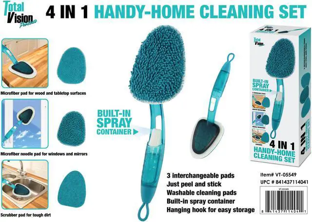 Alt view image 2 of 5 - 4-in-1 Handy Home Cleaning Set - Multipurpose Cleaner