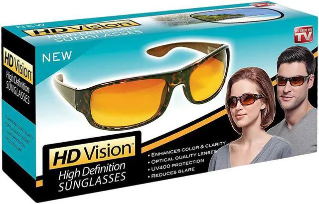 Alt view image 2 of 6 - HD Vision  Sunglasses- Unisex- Black