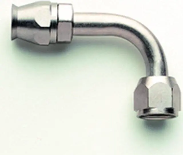 Alt view image 3 of 4 - Aeroquip FCE1734 Nickel Plated Steel - 08AN A/C 90 Degree Female O-Ring Pilot