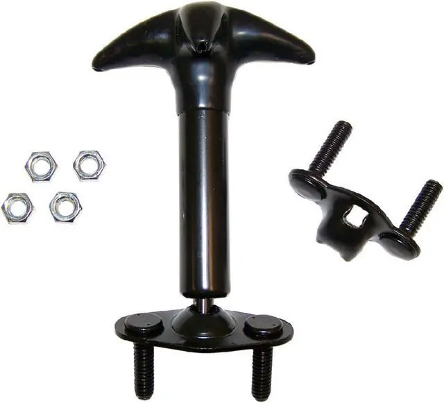 Alt view image 4 of 5 - Crown Automotive HC4 Hood Catch Kit Fits 87-95 Wrangler (YJ)