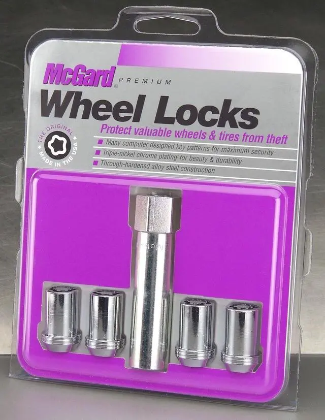 Alt view image 6 of 15 - McGard 25257 Chrome Tuner Style Cone Seat Wheel Lock Set (M12 x 1.5)