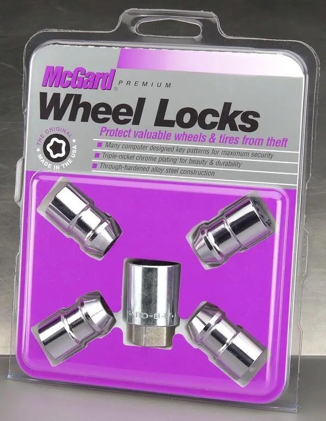 Alt view image 12 of 20 - MCGARD Chrome 12 mm x 1.50 Thread Cone Seat Premium Wheel Lock 4 pc P/N 24137