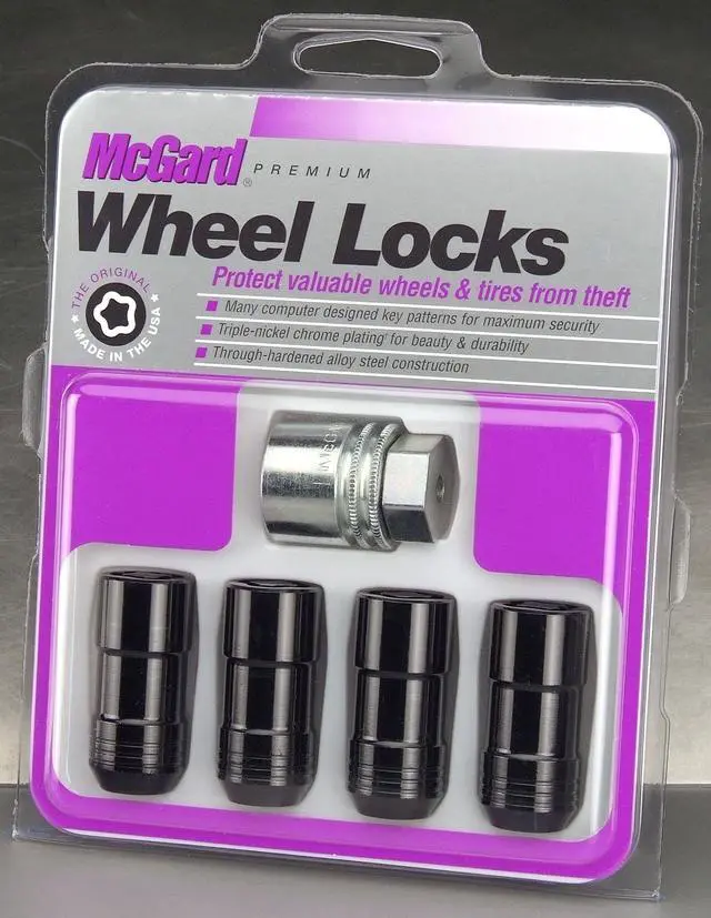 Alt view image 7 of 15 - McGard 24220 Chrome/Black Cone Seat Wheel Lock Set (M14 x 1.5)