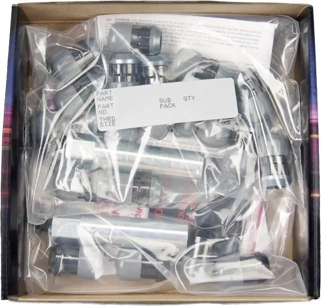 Alt view image 9 of 12 - McGard 65557BK Chrome/Black SplineDrive 5 Lug Wheel Install Kit (M12 x 1.5)