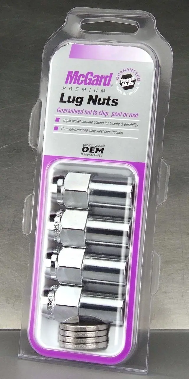 Alt view image 5 of 5 - McGard 62002 Chrome Long .946" Shank Style Lug Nut Set (M12 x 1.5)