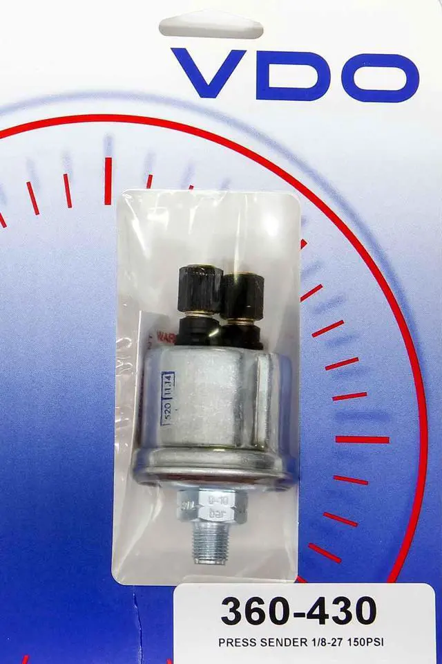 Alt view image 4 of 8 - VDO Pressure Sender 150 PSI Floating Ground Pressure Sender 150 PSI