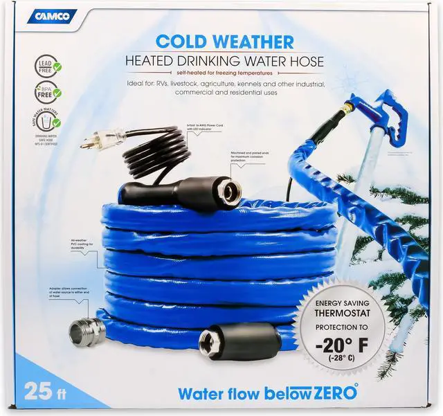 Alt view image 5 of 12 - Camco HEATED DRINKING WATER HOSE -20, 25',5/8ID (E/F) CETLUS, LLC