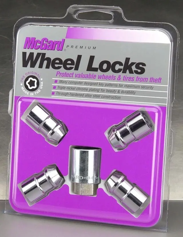 Alt view image 15 of 20 - MCGARD Chrome 12 mm x 1.50 Thread Cone Seat Premium Wheel Lock 4 pc P/N 24137