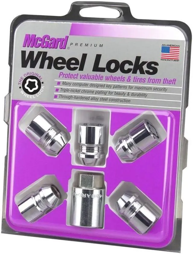 Alt view image 5 of 5 - McGard 24552 Chrome Cone Seat Wheel 5 Lock Set (M12 x 1.25)