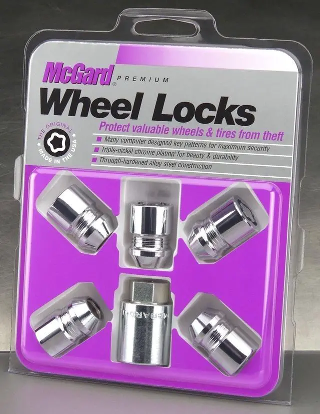 Alt view image 6 of 7 - McGard 24557 Chrome Cone Seat Wheel 5 Lock Set (M12 x 1.5)