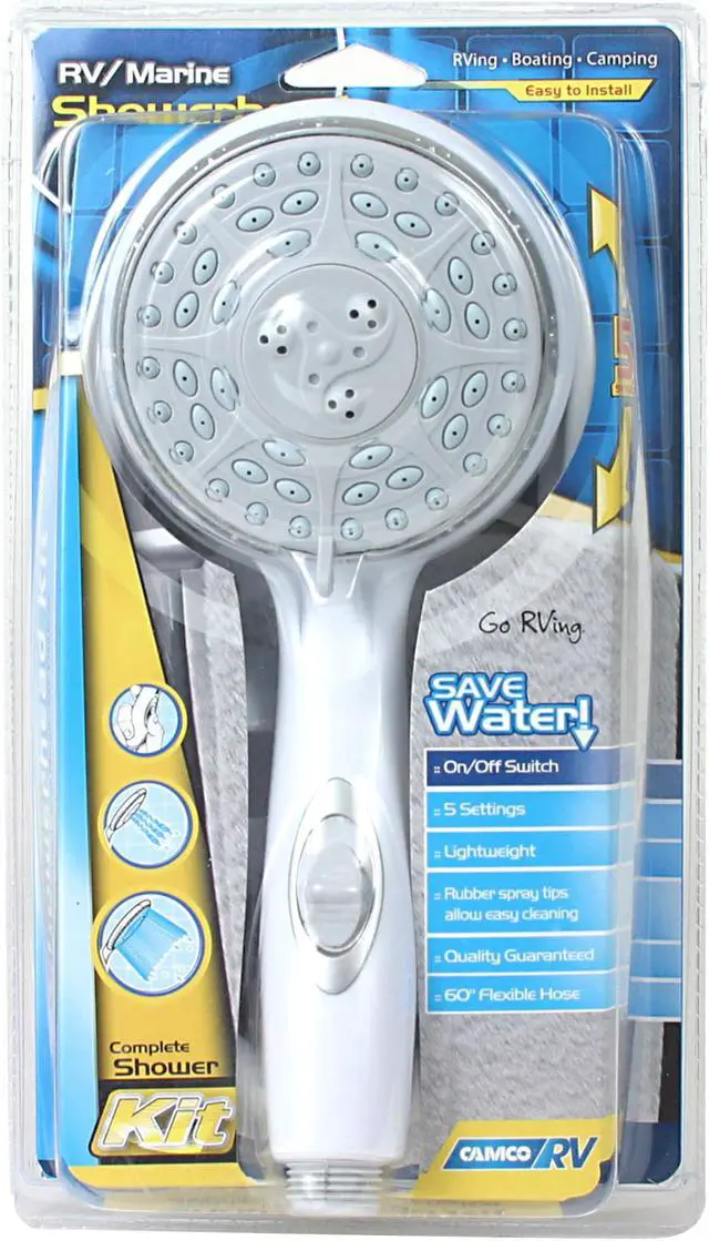 Alt view image 7 of 13 - 43714 RV/Marine Shower Head Kit, Handheld, White - Quantity 1