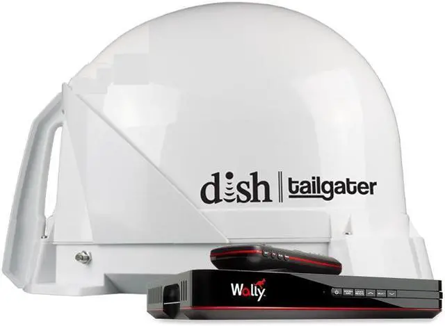 Alt view image 4 of 10 - King Dish® Tailgater® Satellite Tv Antenna Bundle W/Dish® Wally® Hd Receiver & Cables