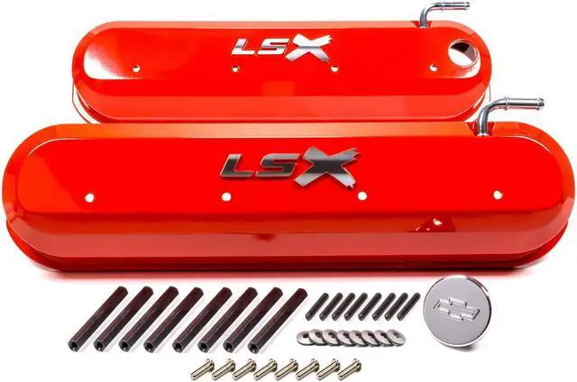 Alt view image 2 of 4 - Proform 141-257 Engine Valve Covers; Tall Style; Die Cast