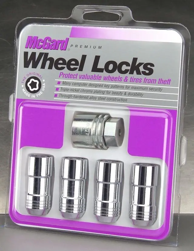 Alt view image 7 of 18 - MCGARD Chrome 14 mm x 2.00 Thread Cone Seat Premium Wheel Lock 4 pc P/N 24205