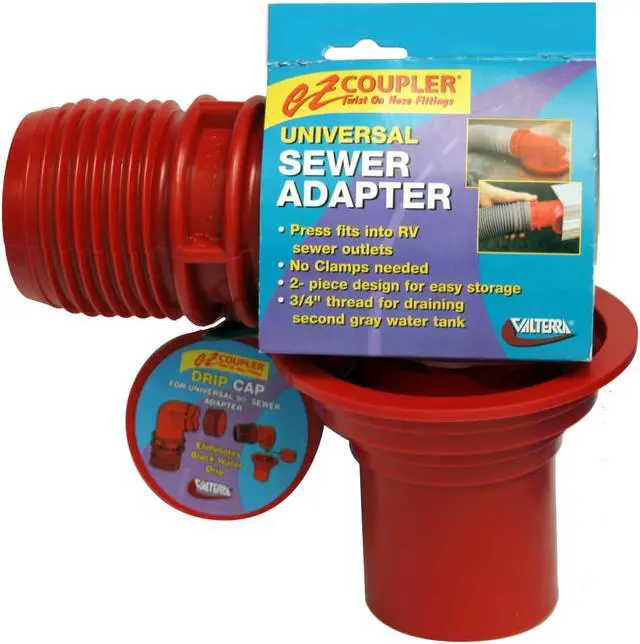 Alt view image 3 of 7 - VALTERRA LLC EZ COUPLER 90  SWR. ADAPT F02-3103