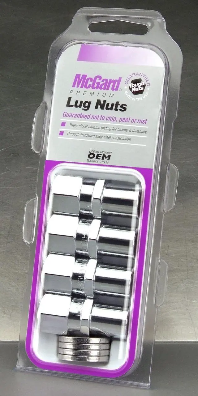 Alt view image 6 of 10 - McGard 61005 Chrome Racing Regular .746" Shank Style Lug Nut Set (1/2"-20)