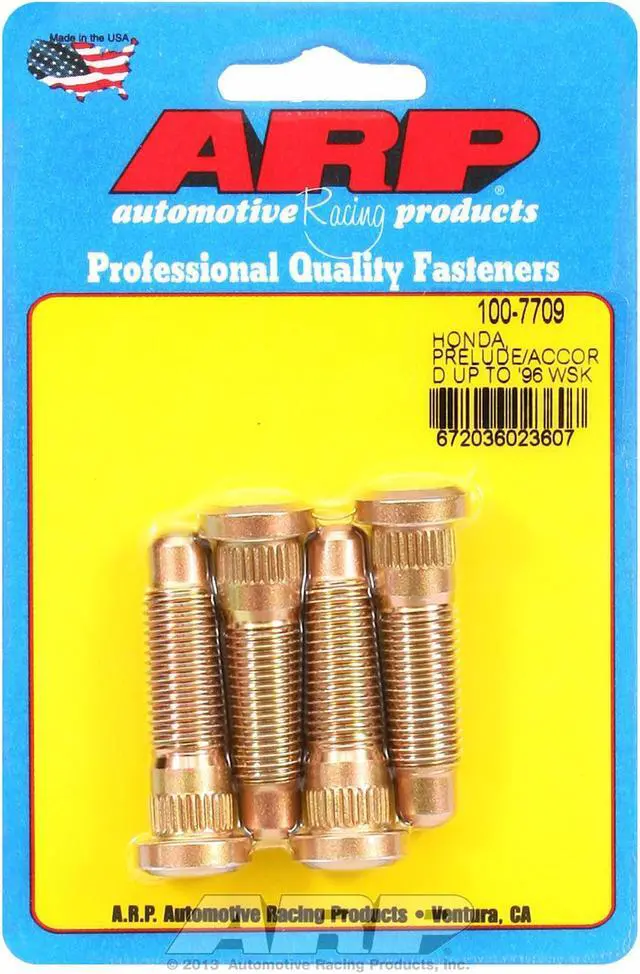 Alt view image 3 of 10 - ARP Wheel Stud Press-On 12 mm x 1.50 Thread 4 pc P/N 100-7709