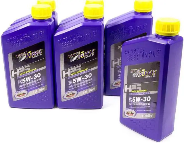 Alt view image 2 of 2 - Royal Purple 31530 HPS Street Synthetic Motor Oil 5W30 Pack of 6 Quarts