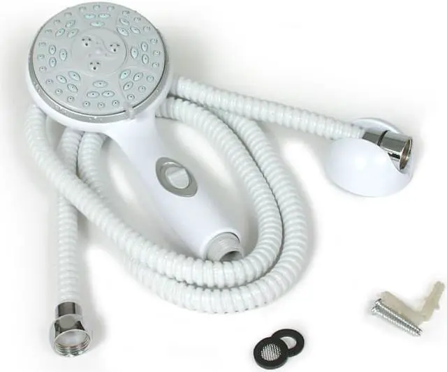 Alt view image 4 of 13 - 43714 RV/Marine Shower Head Kit, Handheld, White - Quantity 1